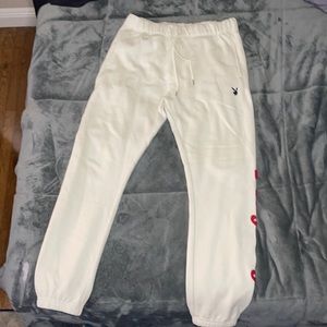 Playboy by Pacsun Cream Sweats